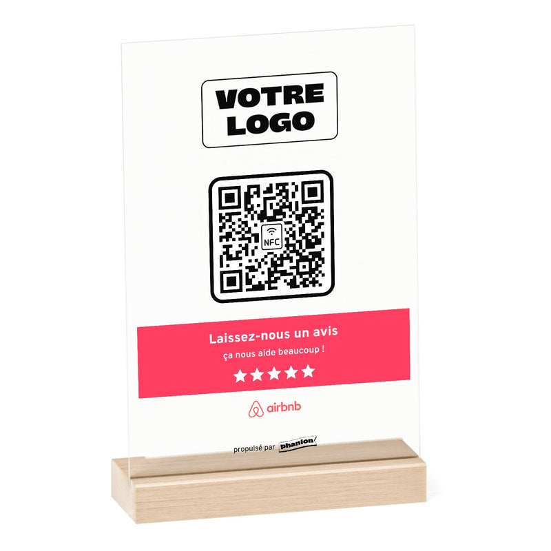 Plaque Airbnb Bandeau personnalisée en acrylique