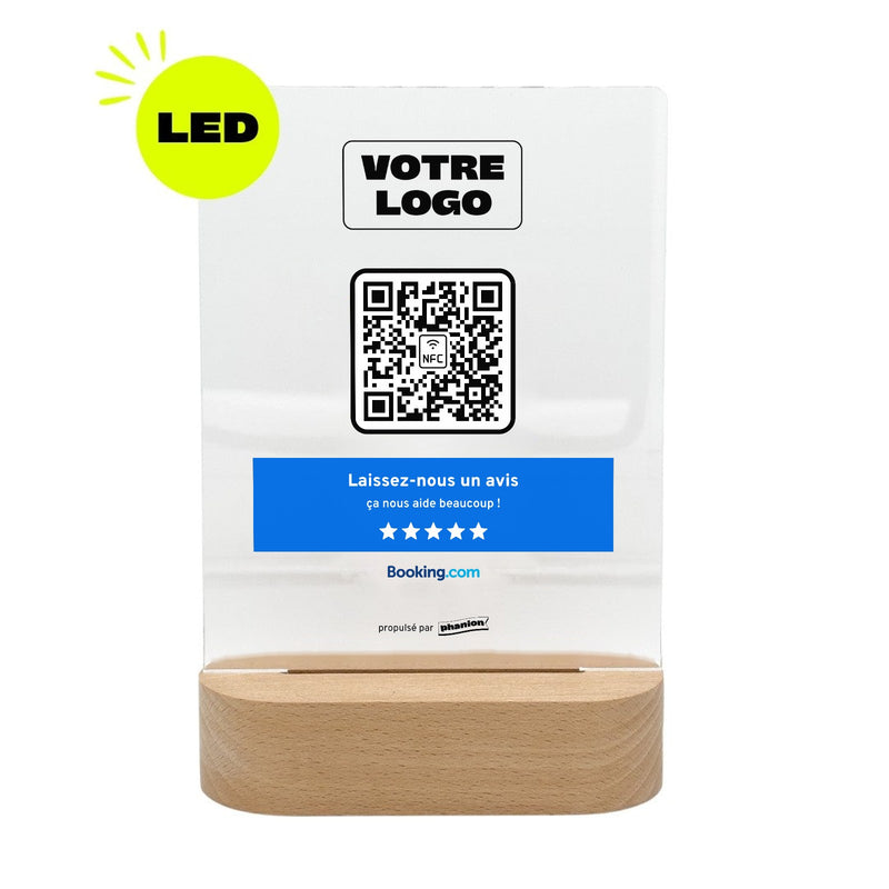 Plaque Avis Booking Bandeau LED