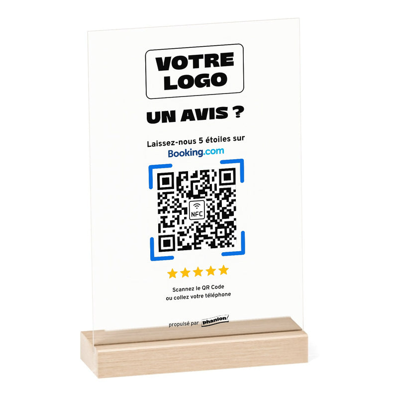 Plaque Avis Booking « Un avis ? » Acrylique