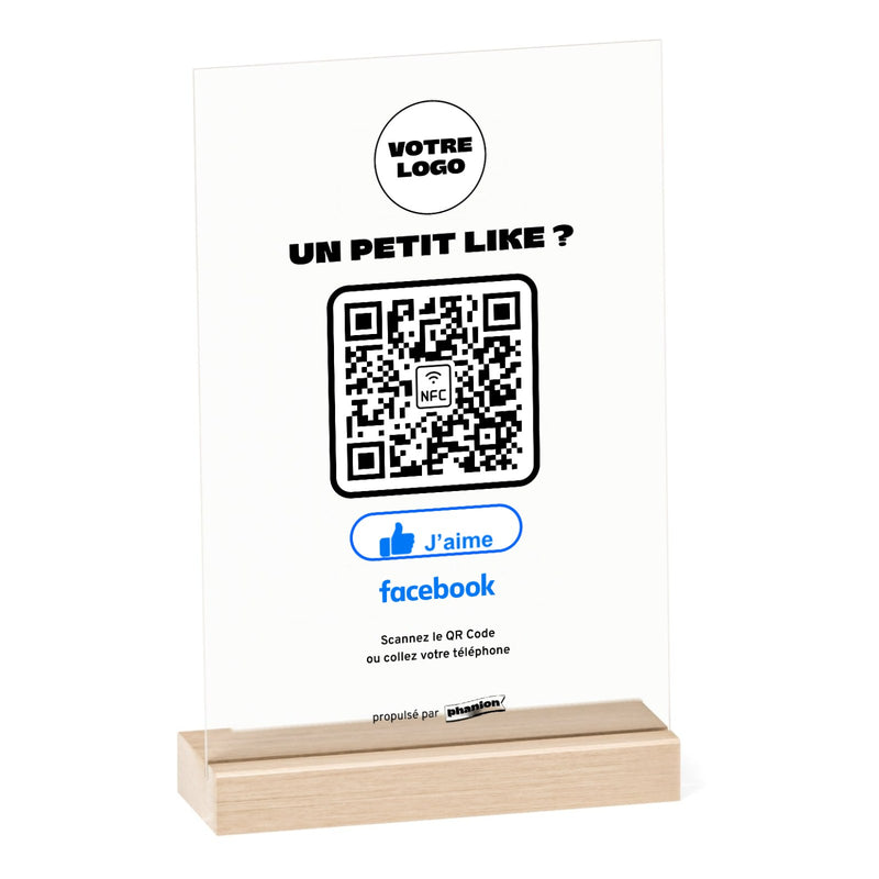 Plaque Facebook Bouton J’aime Acrylique