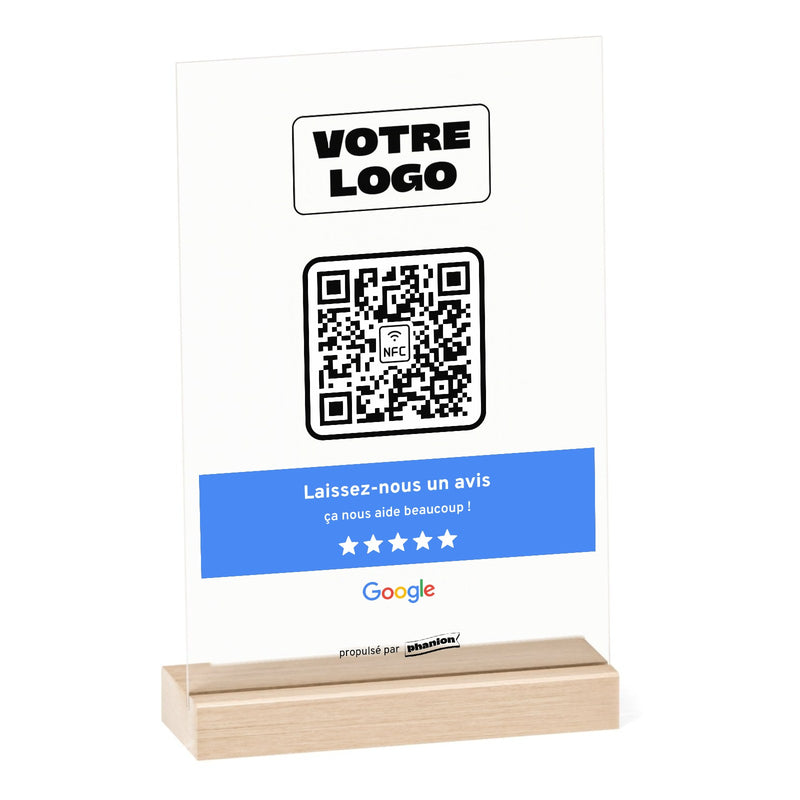 Plaque Google Bandeau personnalisée en acrylique