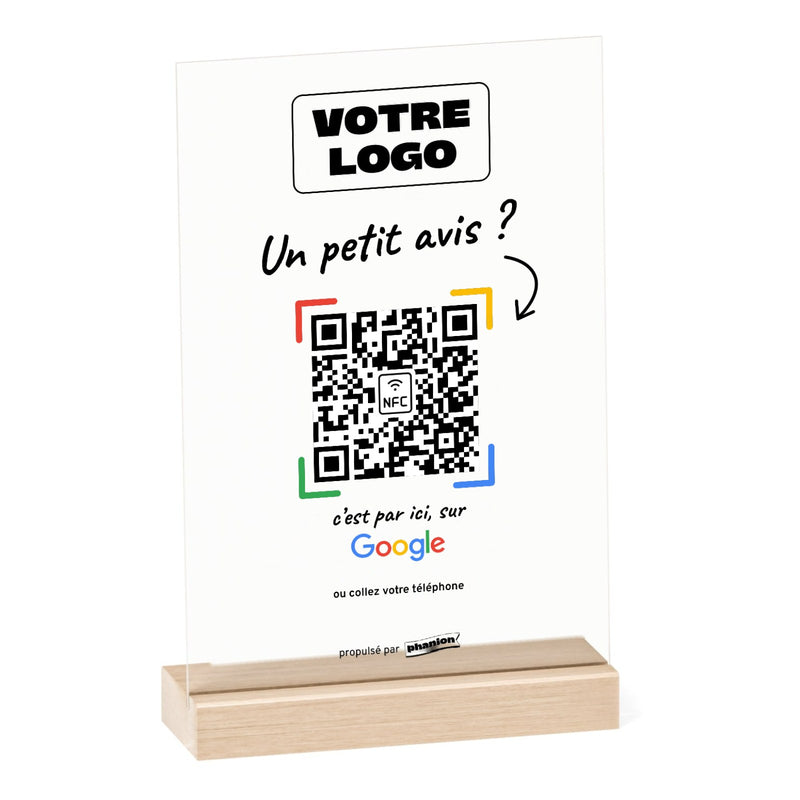 Plaque Google Manuscrite personnalisée en acrylique