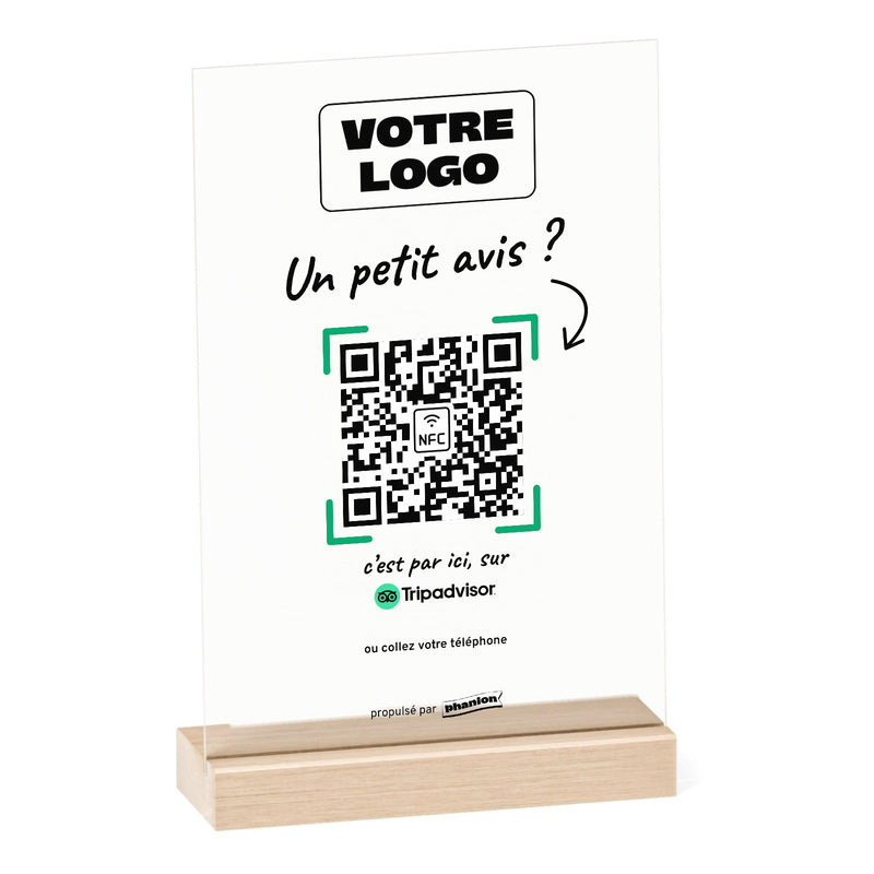 Plaque Avis Tripadvisor Manuscrite Acrylique