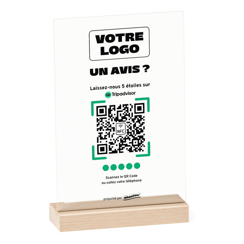 Plaque Avis Tripadvisor « Un avis ? » Acrylique
