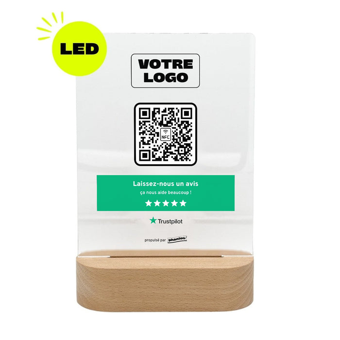 Plaque Avis Trustpilot Bandeau LED