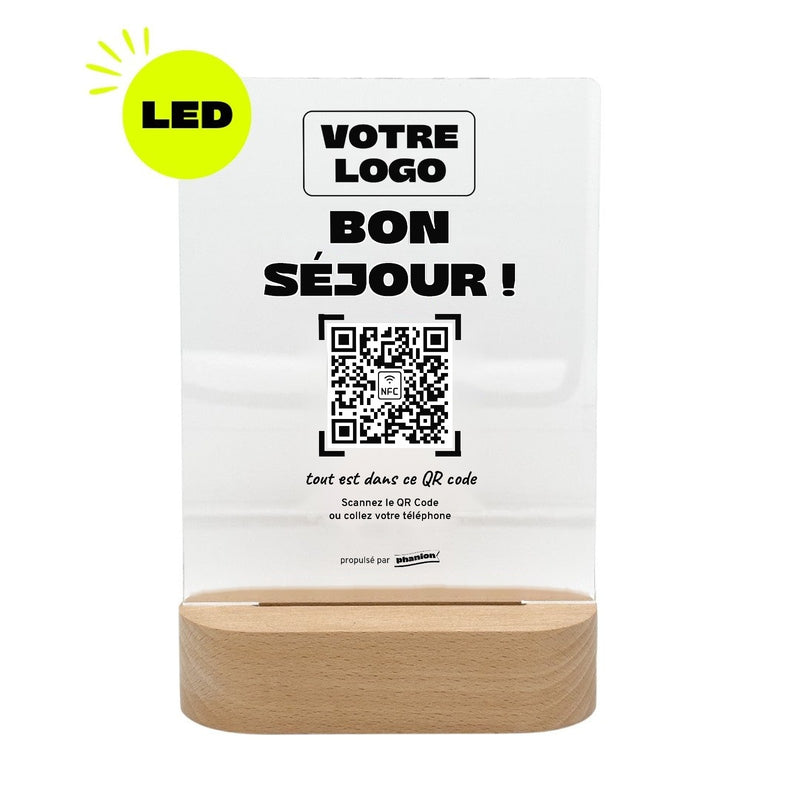 Plaque Accueil « Bon séjour » LED