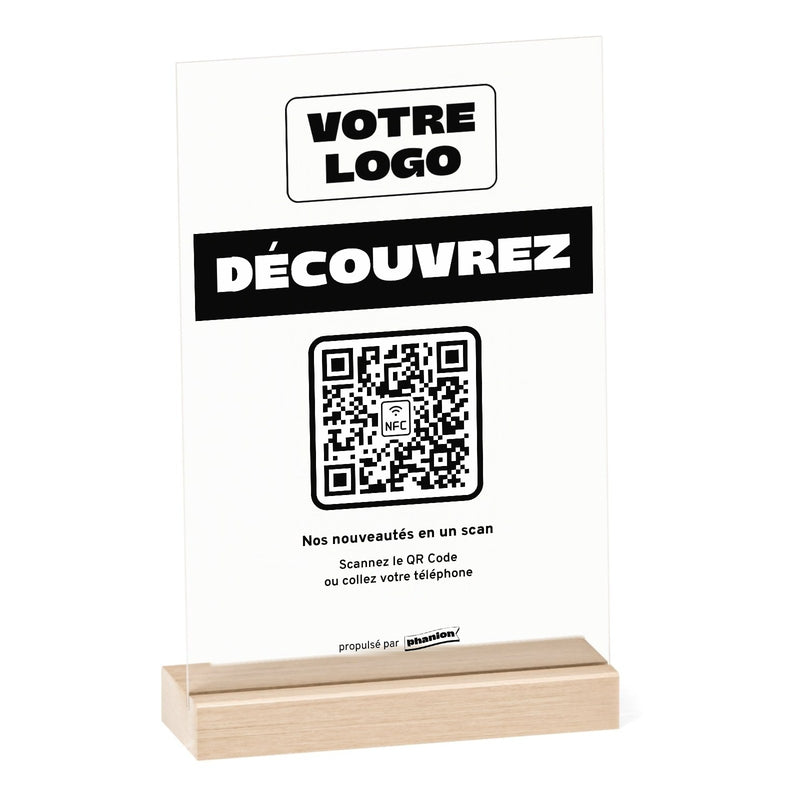 Plaque sur mesure Découvrez personnalisée en acrylique