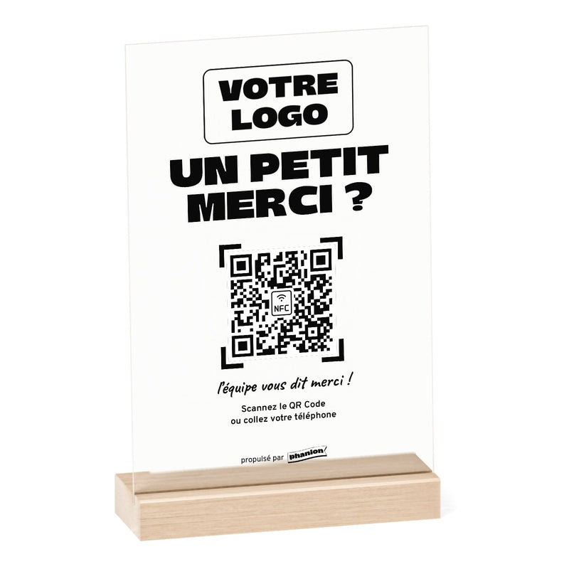 Plaque Pourboire « Un petit merci » Acrylique