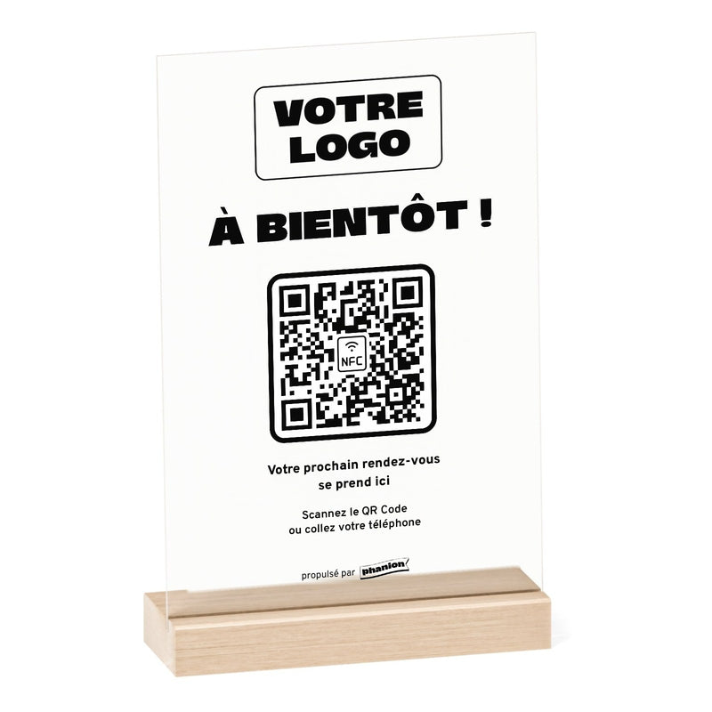 Plaque rendez-vous À bientôt personnalisée en acrylique