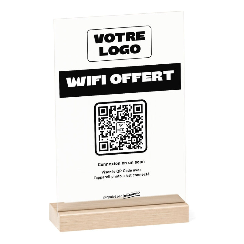 Plaque wifi Wifi offert personnalisée en acrylique