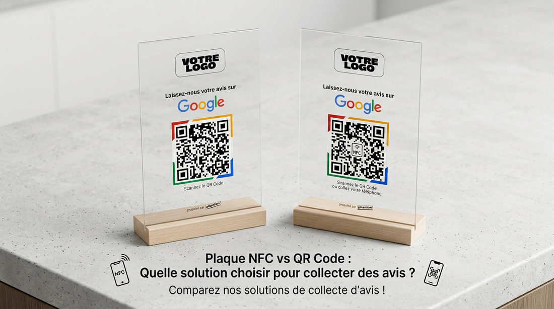 Plaque NFC vs QR Code : Quelle solution choisir pour collecter des avis ?