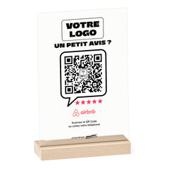 Plaque Airbnb Un petit avis ? personnalisée en acrylique