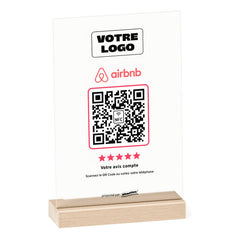 Plaque Airbnb Minimaliste personnalisée en acrylique