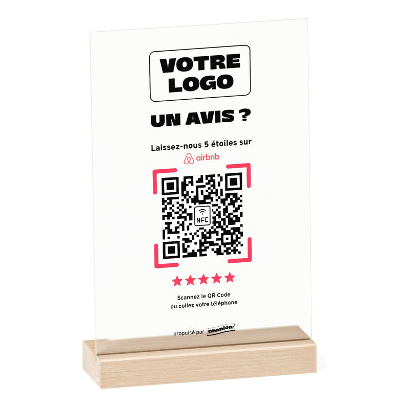 Plaque Avis Airbnb « Un avis ? » Acrylique