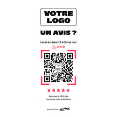 Plaque Airbnb Un avis ? personnalisée LED socle bois