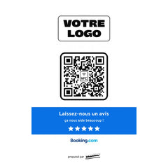 Plaque Booking Bandeau personnalisée LED socle bois