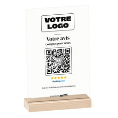 Plaque Booking Élégante personnalisée en acrylique