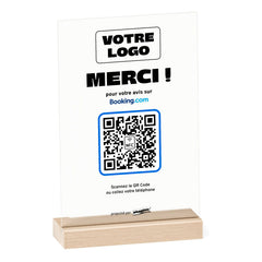 Plaque Booking Merci ! personnalisée en acrylique