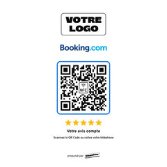 Plaque Booking Minimaliste personnalisée LED socle bois