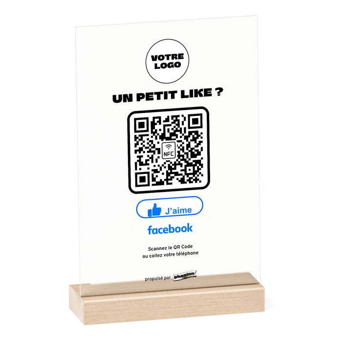 Plaque Facebook Bouton J’aime Acrylique