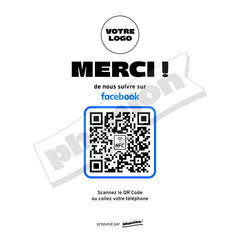 Plaque Facebook Merci !