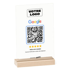 Plaque Google Minimaliste personnalisée en acrylique