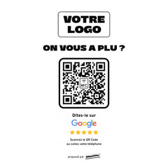 Plaque Google On vous a plu ? personnalisée en acrylique