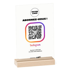 Plaque Instagram Icône Instagram en acrylique