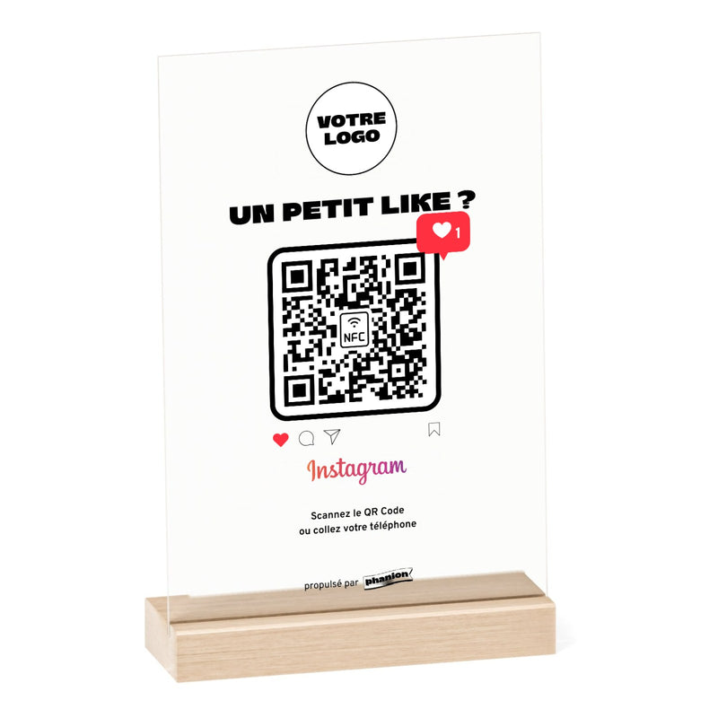 Plaque Instagram « Un petit like ? » Acrylique