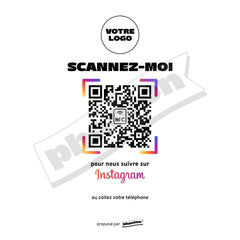 Plaque Instagram Scannez-moi