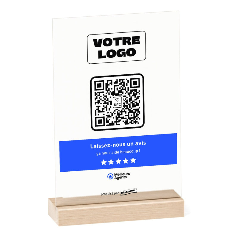 Plaque Avis Meilleurs Agents Bandeau Acrylique