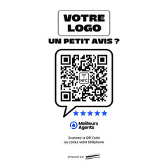 Plaque Meilleurs Agents Un petit avis ? personnalisée en acrylique