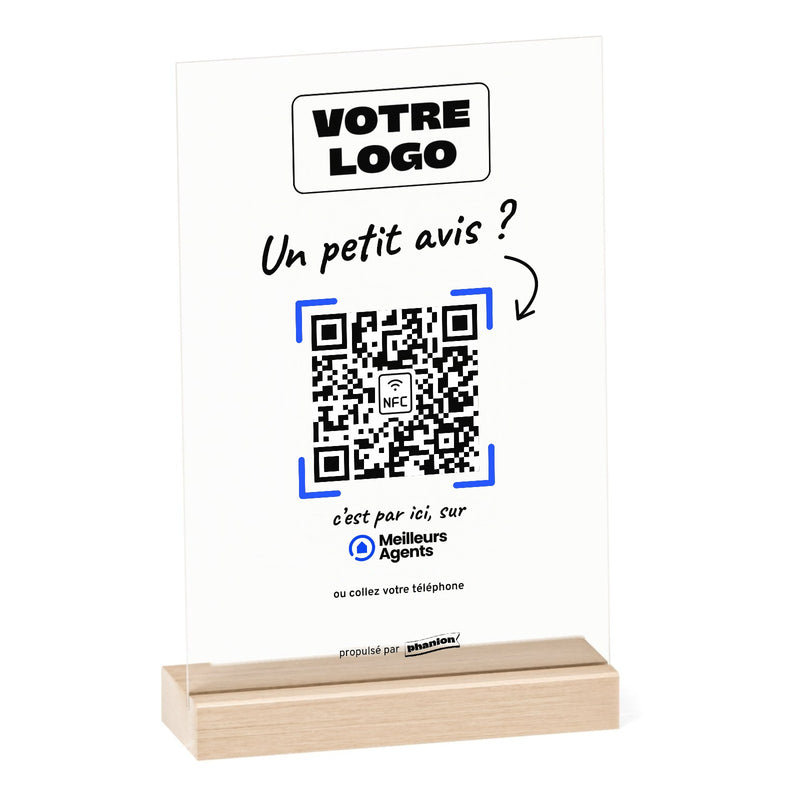 Plaque Avis Meilleurs Agents Manuscrite Acrylique