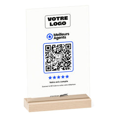 Plaque Meilleurs Agents Minimaliste personnalisée en acrylique