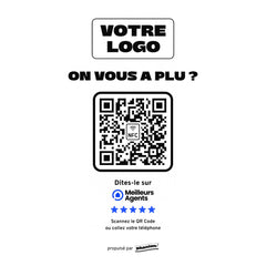 Plaque Meilleurs Agents On vous a plu ? personnalisée LED socle bois