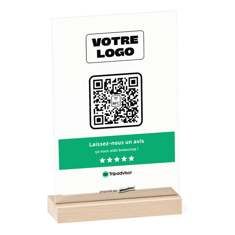 Plaque Tripadvisor Bandeau personnalisée en acrylique