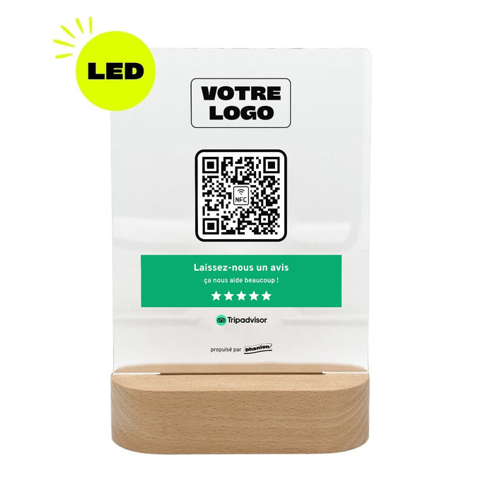 Plaque Avis Tripadvisor Bandeau LED