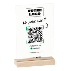 Plaque Tripadvisor Manuscrite personnalisée en acrylique