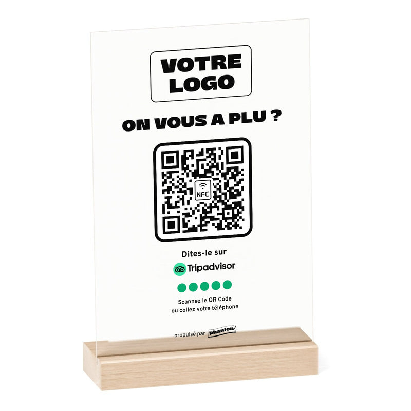 Plaque Avis Tripadvisor « On vous a plu ? » Acrylique