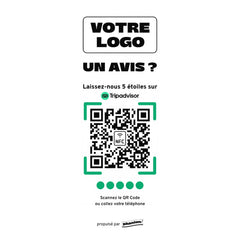Plaque Tripadvisor Un avis ? personnalisée en acrylique