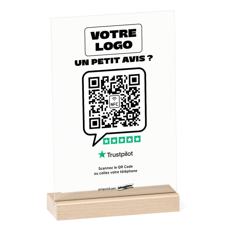 Plaque Avis Trustpilot « Un petit avis ? » Acrylique
