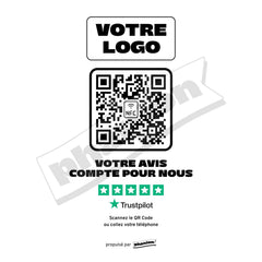Plaque Trustpilot Votre avis compte pour nous
