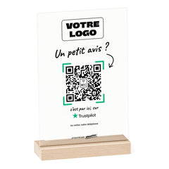 Plaque Trustpilot Manuscrite personnalisée en acrylique