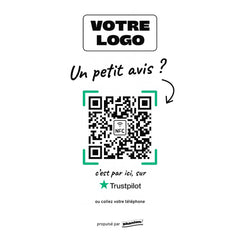 Plaque Trustpilot Manuscrite personnalisée en acrylique