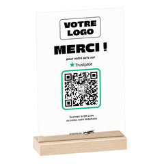 Plaque Trustpilot Merci ! personnalisée en acrylique