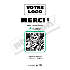Plaque Trustpilot Merci ! personnalisée en acrylique