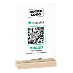 Plaque Trustpilot Minimaliste personnalisée en acrylique