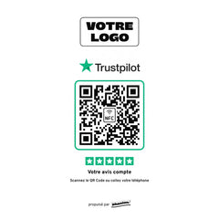 Plaque Trustpilot Minimaliste personnalisée en acrylique