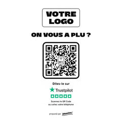 Plaque Trustpilot On vous a plu ? personnalisée en acrylique
