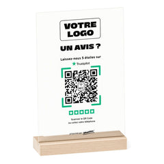 Plaque Trustpilot Un avis ? personnalisée en acrylique